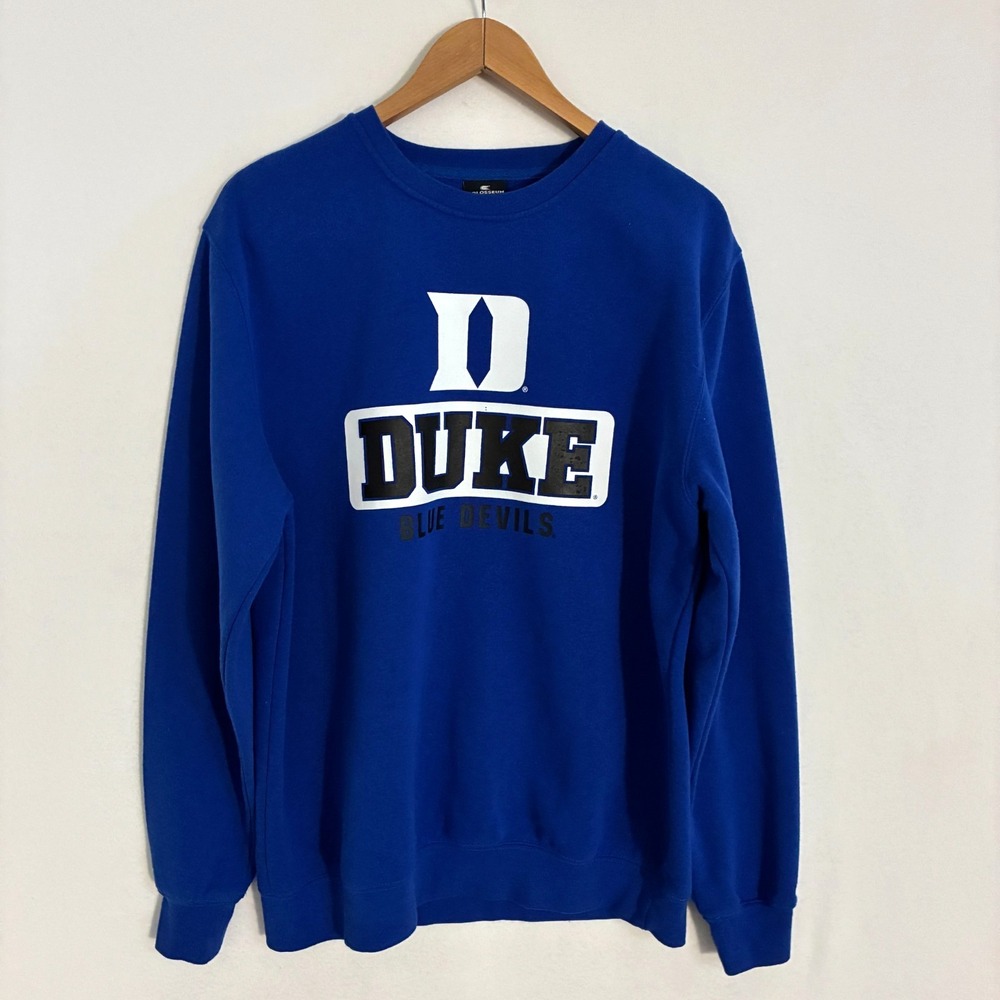 Duke Blue Devils Colosseum Sweatshirt Men's Large Logo Pullover Sweater